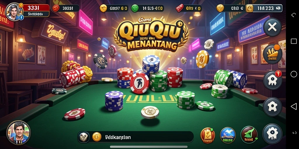Tampilan gameplay seru dan menantang dari 333I QiuQiu.