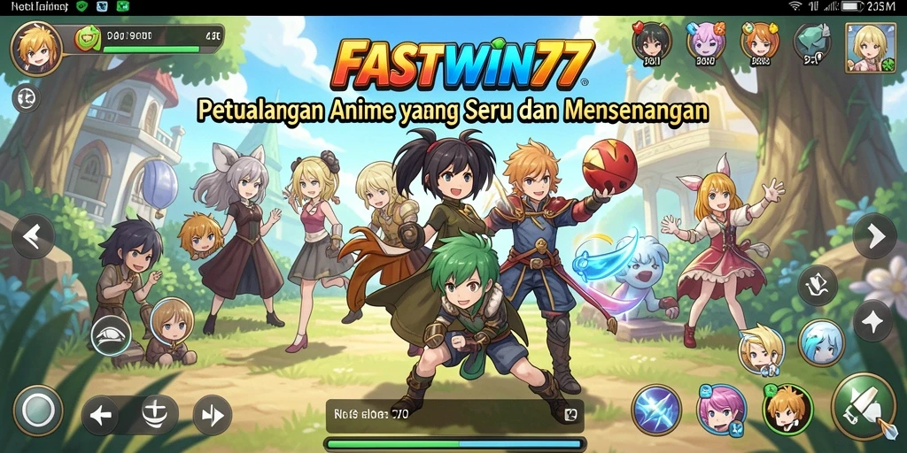 Gameplay seru dengan karakter Anime yang menarik di FASTWIN77.
