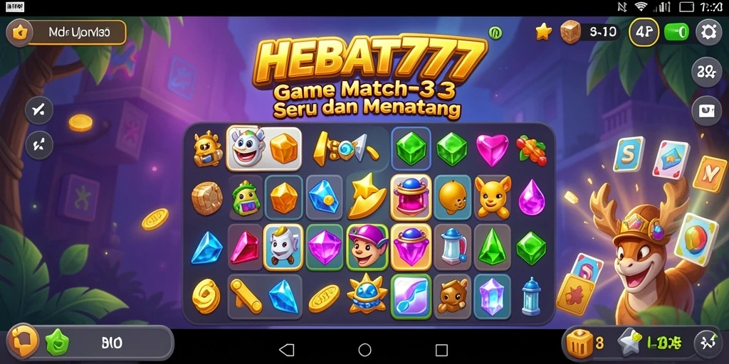 Tampilan seru gameplay HEBAT777 yang memukau dan penuh warna.