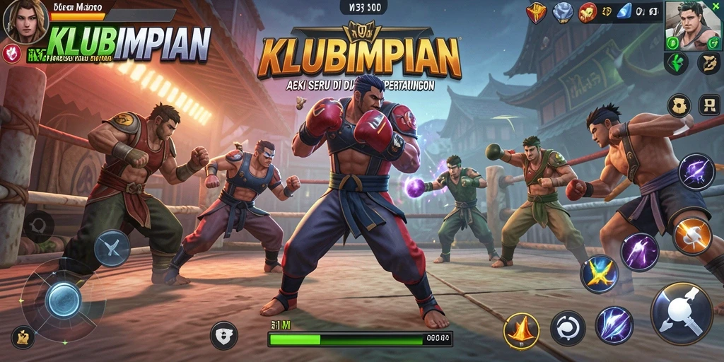 Screenshot gameplay KLUBIMPIAN yang menegangkan dan penuh aksi.