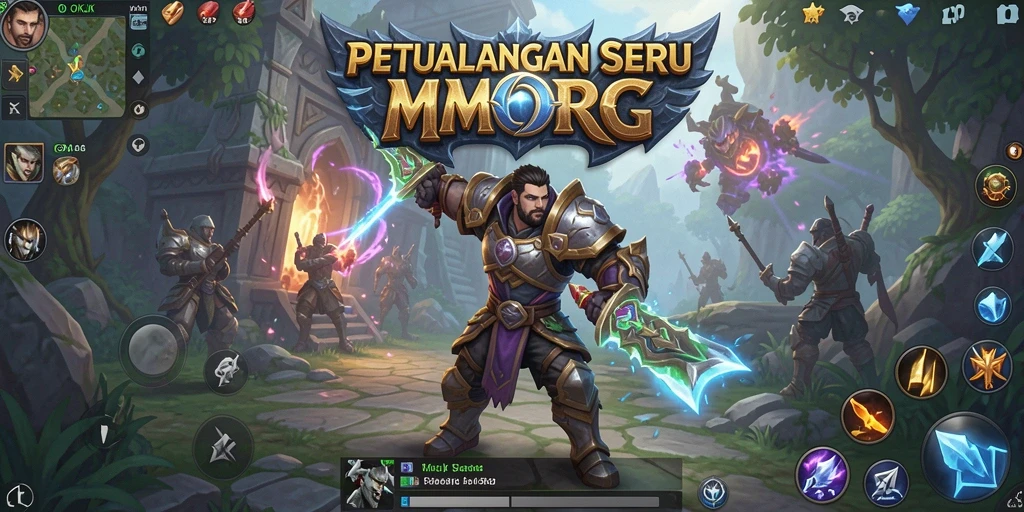 Screenshot gameplay menarik OKJK dalam aksi MMORPG.