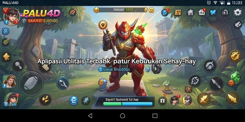 Tampilan utama PALU4D yang menampilkan fitur utama aplikasi Utility.