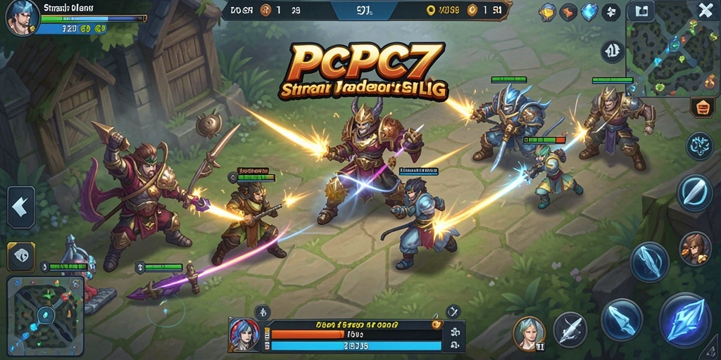 Screenshot utama PCPC7 menampilkan pertempuran strategi yang mendebarkan.