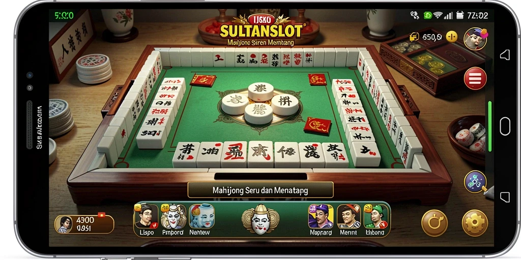 Screenshot gameplay SULTANSLOT dengan tampilan Mahjong yang menarik.