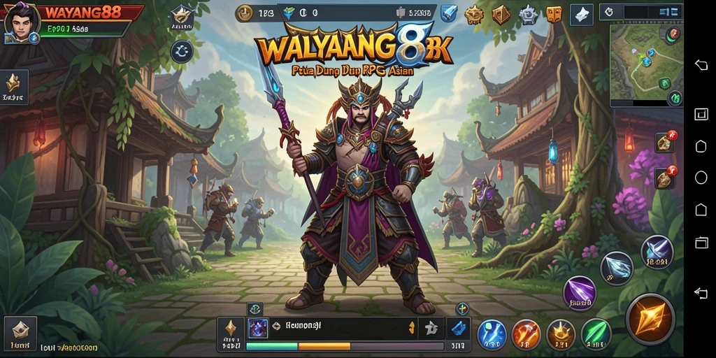 Tampilan gameplay menarik dan karakter ikonik dalam WAYANG88.