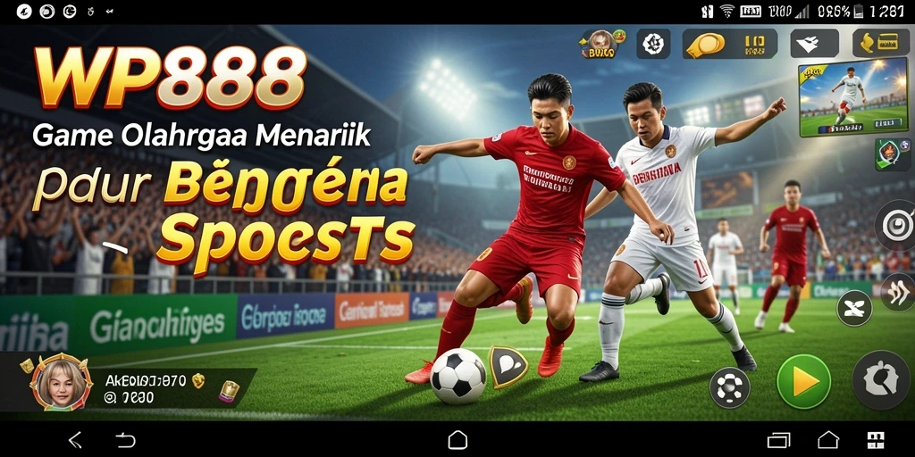 Tampilan gameplay WP888 yang seru dan kompetitif di arena olahraga.